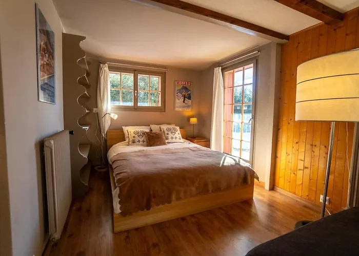 Domek alpejski For 6 People Ideally Located In Gryon